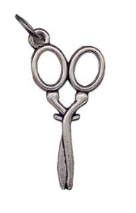 Scissor amulet 1"