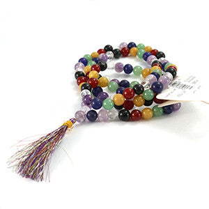 Chakra Japa Mala Prayer Beads - 8mm - Wiccan Place