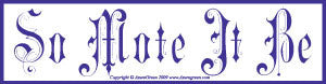 So Mote It Be Bumper Sticker - Wiccan Place