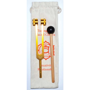 Sacral chakra (orange) tuning fork 8 1/2" - Wiccan Place