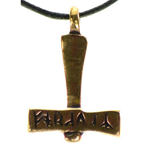 Bronze Thor's Hammer Necklace - Wiccan Place