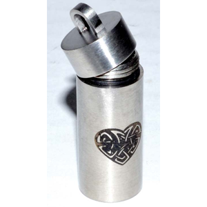 Ashes Chamber Celtic Heart Pendant - Wiccan Place