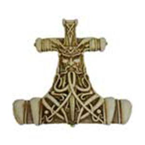 Thor's Hammer Wall Plaque 12" - Wiccan Place