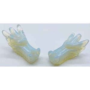 Dragon's Head Opalite (set of 2) 1 3/4"