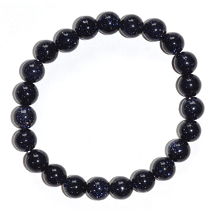 Blue Goldstone bracelet 8mm