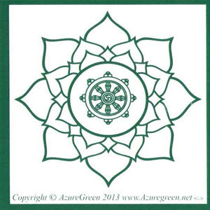 Buddha Wheel bumper sticker