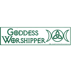 Goddess Worshipper bumper sticker