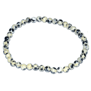 Dalmatian stretch bracelet 4mm