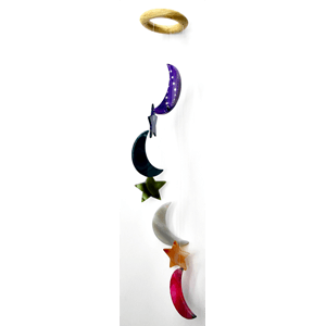 Star & Moon wind chime 29"