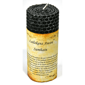 Samhain Sabbat Lailokens Awen candle 4"