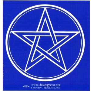 Pentagram 3 x 3 bumper sticker