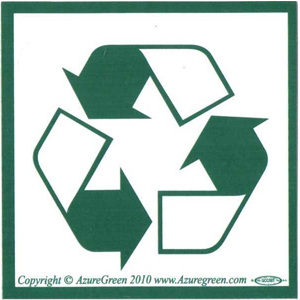 Recycle Symbol bumper sticker