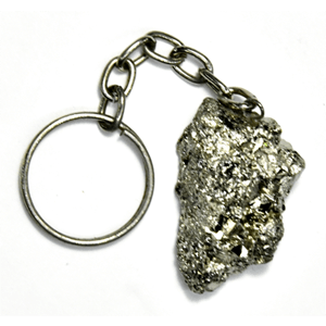 Pyrite keychain