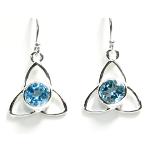 Blue Topaz Earrings