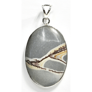 Natural Paintbrush Jasper Pendant