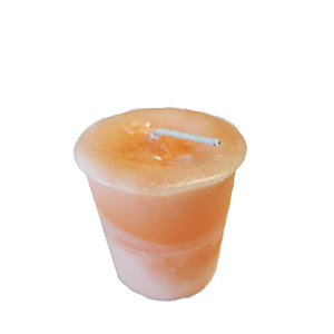 Compassion herbal votive - peach - Wiccan Place