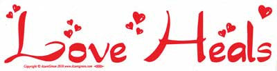 Love Heals Bumper Sticker - Wiccan Place