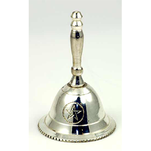 Pentagram Altar Bell 2 1/2" - Wiccan Place