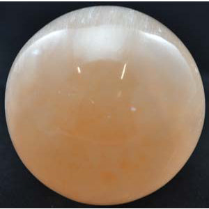 Orange Selenite crystal ball 2" - 3" - Wiccan Place