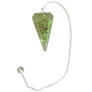 Peridot Orgone 6-sided pendulum - Wiccan Place