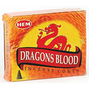 Dragon's Blood HEM Incense Cones 10 pack - Wiccan Place