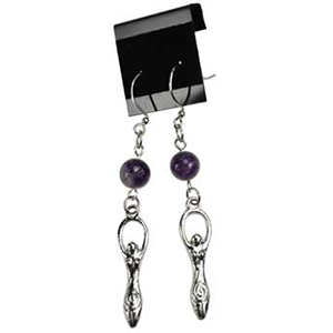 Amethyst Goddess earrings - Wiccan Place