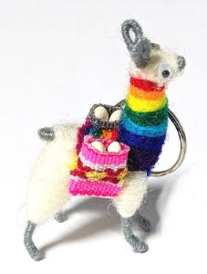 Chakra Llama Keychain