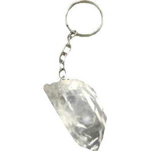 Clear Quartz keychain - Wiccan Place