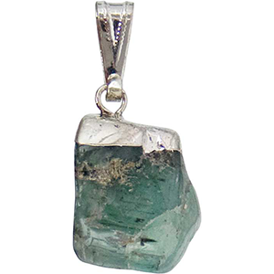 Aquamarine tumbled pendant - Wiccan Place