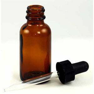 Amber bottle w/ Dropper (c) 1 oz - Wiccan Place
