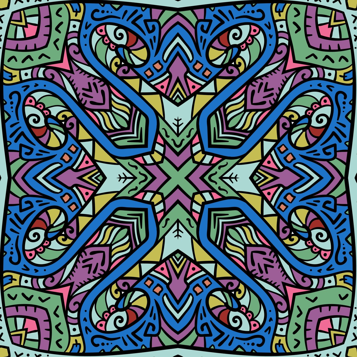 Origami Tote Tribal Mandala - Wiccan Place