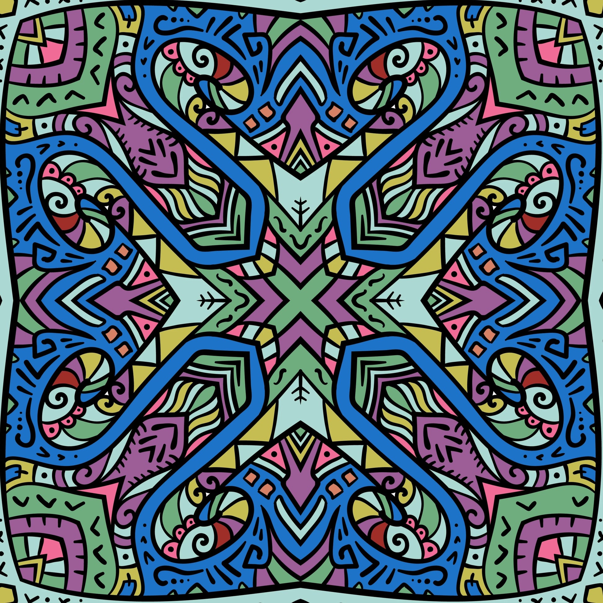 Origami Tote Tribal Mandala - Wiccan Place
