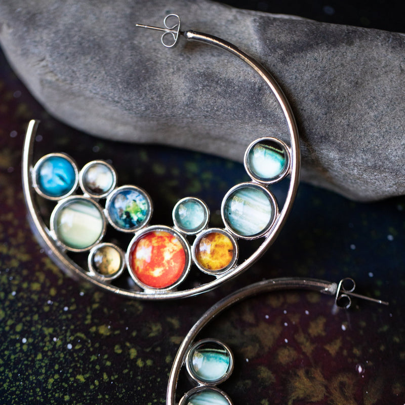 Solar System Hoop Earrings